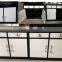 Steel kitchen cabinet with laminar flow design
