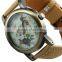 Vogue design ladies leather wood wrist watches women quartz watch LD131