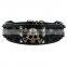 Punk Black spike rivet studs leather western dog collars
