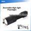 (160268) High power waterproof 18650battery adjustable focus tactical best torch light