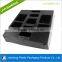 Black PET/PS Disposable plastic tray for electronics component