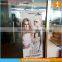 Portable flex hanging banner, fabric hanging banner roll