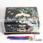High end wood jewelry box with lock and mirror