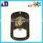 bottle opener dog tag with silicone wrap