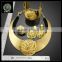 Newest arrived african gold plated jewelry set for woman dress AHK1086                        
                                                                                Supplier's Choice