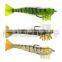 Kmucutie CHS006 Soft Live Smart Shrimp Fishing Lure Lumo Eyes VMC Hook for Saltwater Fishing