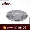 stainless steel round tray with 0PP bag