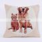 PLUS Hot sale custom printing dog decorative pillow cover for home decoration