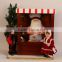 XM-A6015 24 inch christmas decoration santa shop with tree and toy