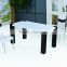 Seawave design MDF & glass modern dining table set
