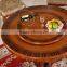 Dining room furniture European style round dining table with lazy susan