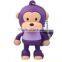 Monkey cartoon character usb flash drive, flash drive usb, cute cartoon 8gb usb flash drive bulk 4g 8g 16g 32g 64g
