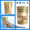 2016 Nut and feeds packaging kraft paper aluminum foil zipper bag with window stand up kraft paper bags