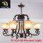 American Style Classic Iron Art Wall/Pendant Light With Pattered Lampshade For Home/Hotel/Coffee House Decoration