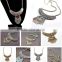 Turquoise long necklace, Boho necklace, Statement necklace, Silver long necklace, Maxi coin necklace,Vintage Tassel Necklace