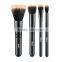 Essential 4pcs make up cosmetic brush with animal print bag