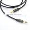 Gold plated male to male 3.5mm audio cable for car aux stereo cable
