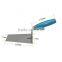 Bricklaying trowel with silver blue wooden handle, stainless steel blade