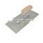 280*120mm carbon steel blade,eucalyptus wooden handle Plastering trowel hand tools