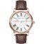 2016 20 mm Black Genuine Leather Stainless Steel Case Mens Wrist Watch Brands