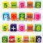 100pcs Number And Fruit Wooden Blocks Building Blocks