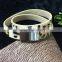 Leopard Print Horse Hair Thin Truth Leather Bracelet