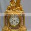 golden mechanical clock