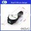 Dual USB Car Charger USB Hub with Custom Epoxy Sticker Logo