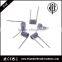 Ecig wire, Two Coils Pre-wrapped Resistance Wire for Vapor,large cloud