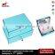 Fashion wooden antique jewelry box with metal lock and mirror jewelry display cases for sale