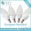 Led Lighting Candle Shape C37 Bulb 5w IC Driver E12 E14 E26 E27 Base CE RoHS Certifications Plastic Plus Aluminium Factory Price