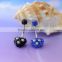 Beautiful Heart Shape Belly Button Rings, Blue and White Gems Navel Piercing Jewelry, Fashion Stainless Steel Navel Rings