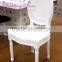 wedding white wooden louis chair