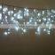 white color LED fairy icicle outdoor christmas lights waterproof