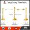 Event Retractable Velvet Rope Barrier Gold Post Stanchion JC-LG19