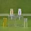 cosmetic 30ml glass rectangle dropper bottle clear with pump sprayer cap                        
                                                                                Supplier's Choice
