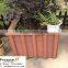 Modern Outdoor deocr big wood plastic flower pot