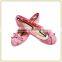 New arrival women girl shining color Floral Lace Ballerina comfirtable and soft sole casual shoes                        
                                                Quality Choice