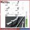 Frameless glass shower door fitting glass clamp and supporter