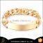 Factory Wholesale Stainless Steel Light Weight Gold Plated Bracelet