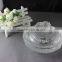 Elegant Dull Polish Crystal Jewelry Box With Rose