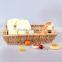bread fruit food wicker willow basket