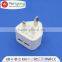 UK fixed type two ports output 5v 2.4a 2.1a usb wall charger with CE GS BS