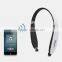 Long play time bluetooth retractable earphones with mic