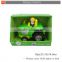 Plastic mini free wheel cartoon toy car city truck with music