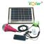 Concise look for home lighting high efficiency mini 6w DC solar system