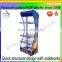 flooring market shelves display equipment, metal coat stand