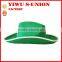 Fashion western cowboy hat St Patrick green cowboy hat with badge