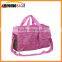 Big capacity travel bag, striped tote bag for traveling