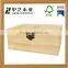 Eco-friendly natural handmade unfinished customized grids wooden tea gift storage box wholesale
